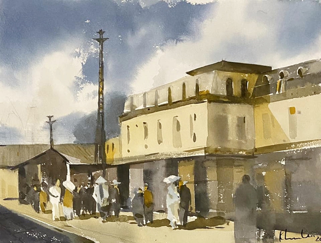 Coin croquis : Gare de Hué - Photo 1. Góc ký họa: Ga Huế- Ảnh 1.