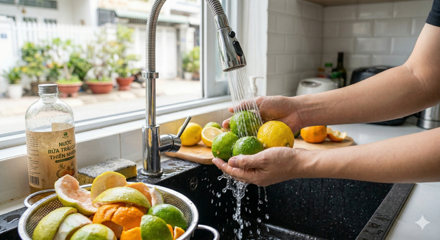 - Изображение 1. Vỏ chanh, trái cây rửa sao mới sạch? - Ảnh 1.