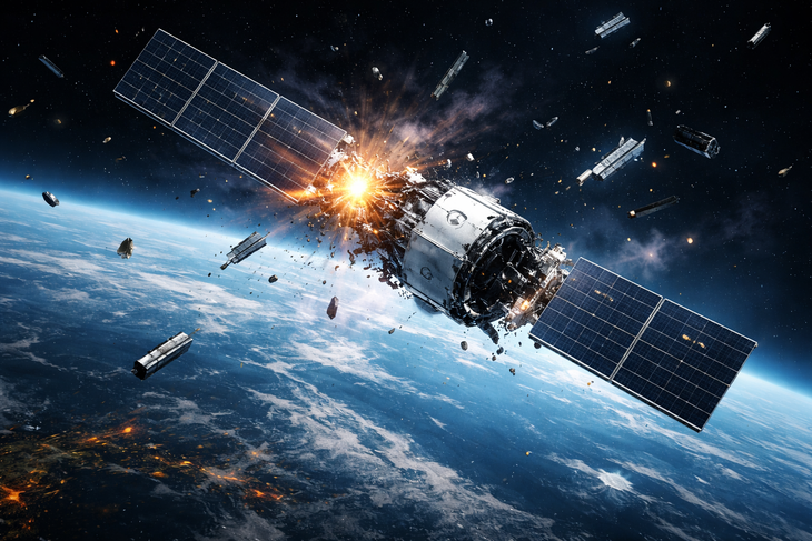 A SpaceX Starlink satellite exploded in orbit, creating dozens of ...