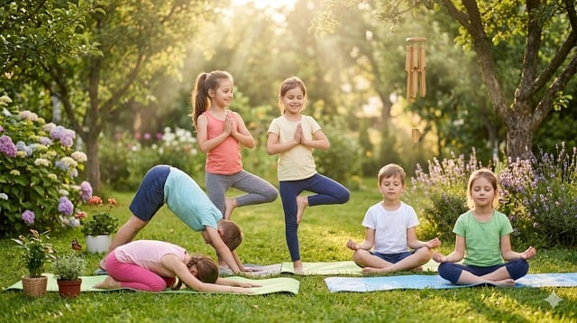 Cosa devono sapere i genitori prima di iscrivere i propri figli a un corso di yoga? - Immagine 1. Phụ huynh cần biết gì trước khi cho con tập yoga?- Ảnh 1.