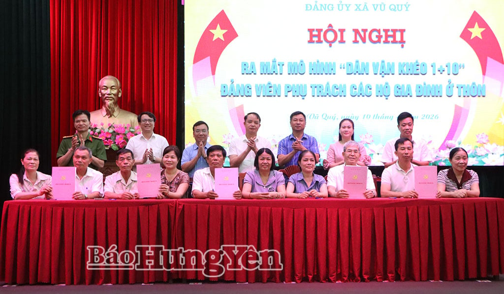 สมาชิกพรรคผู้รับผิดชอบและครัวเรือนต่าง ๆ ได้ลงนามในข้อตกลงที่จะนำแบบจำลองนี้ไปปฏิบัติใช้