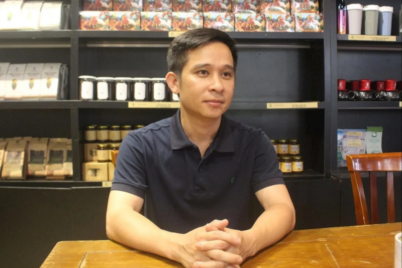 Bay Le Van Hoang, Bazan Dak Nong Coffee Company Limited'in Müdürü. Fotoğraf: Thanh Nga.