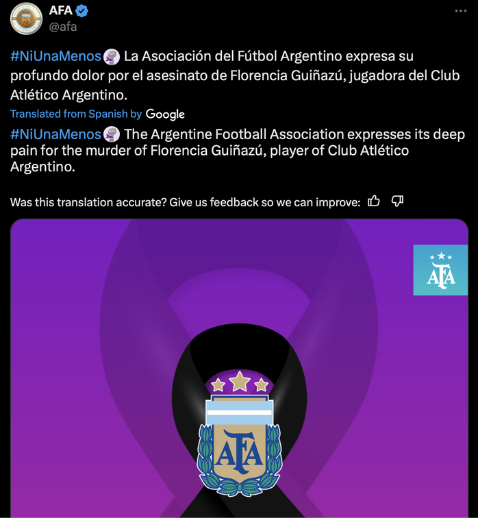 Pemain sepak bola wanita Argentina dibunuh oleh suaminya setelah bercerai - Foto 1.