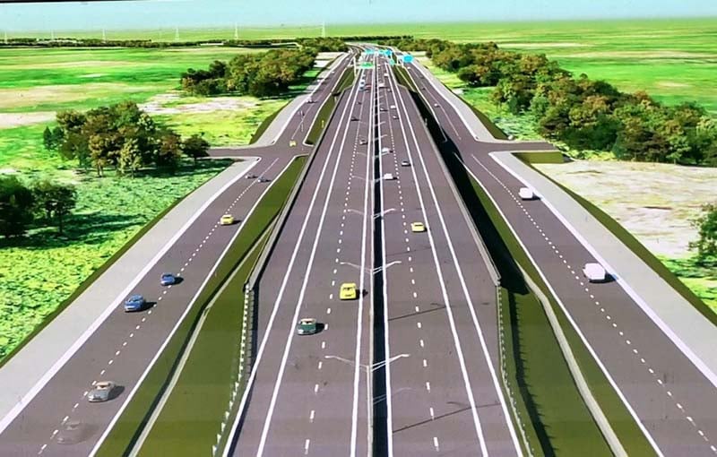 Vista prospettica del progetto dell'autostrada Ho Chi Minh City – Thu Dau Mot – Phu Giao – Chon Thanh. Foto: raccolta. Phối cảnh dự án cao tốc TP.HCM – Thủ Dầu Một – Phú Giáo – Chơn Thành. Ảnh: Sưu tầm.