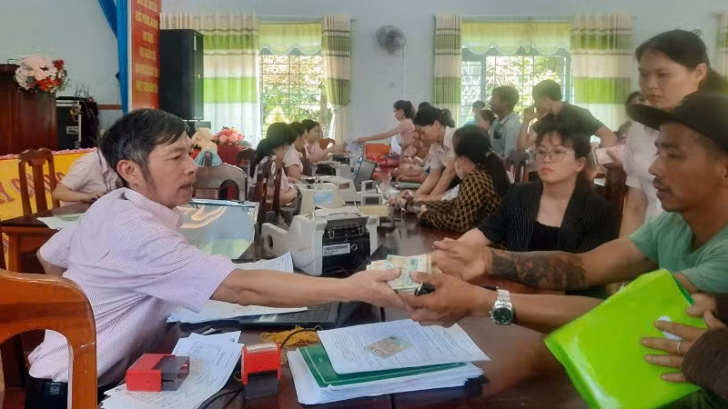Điểm giao dịch của Ngân hàng Chính sách xã hội tỉnh Lâm Đồng.