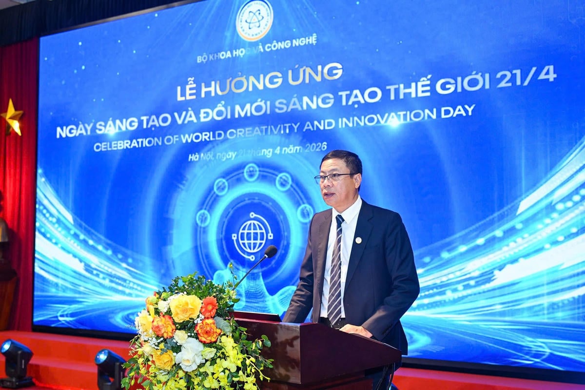 Vizeminister Le Xuan Dinh betonte: Innovation ist die „Brücke“, die Wissen und Technologie in praktischen Nutzen umsetzt. Foto: Ministerium für Wissenschaft und Technologie.