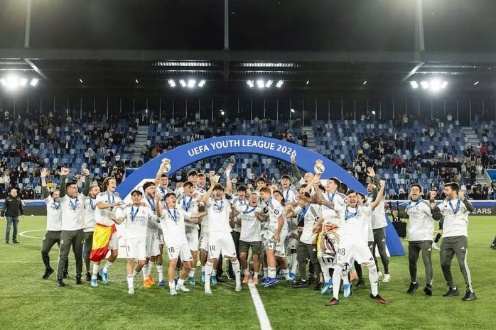 Real Madrid giành chức vô địch UEFA Youth League - Ảnh 1.