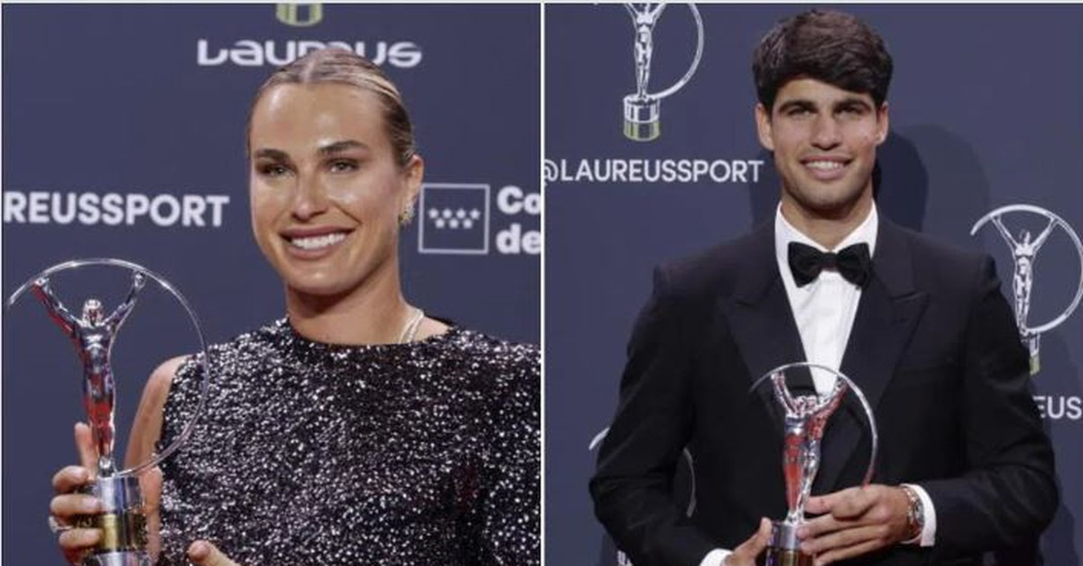 Aryna Sabalenka and Carlos Alcaraz Honored at Laureus Awards in Madrid: Tennis Stars Shine at ‘Oscars of Sport’ on April 21