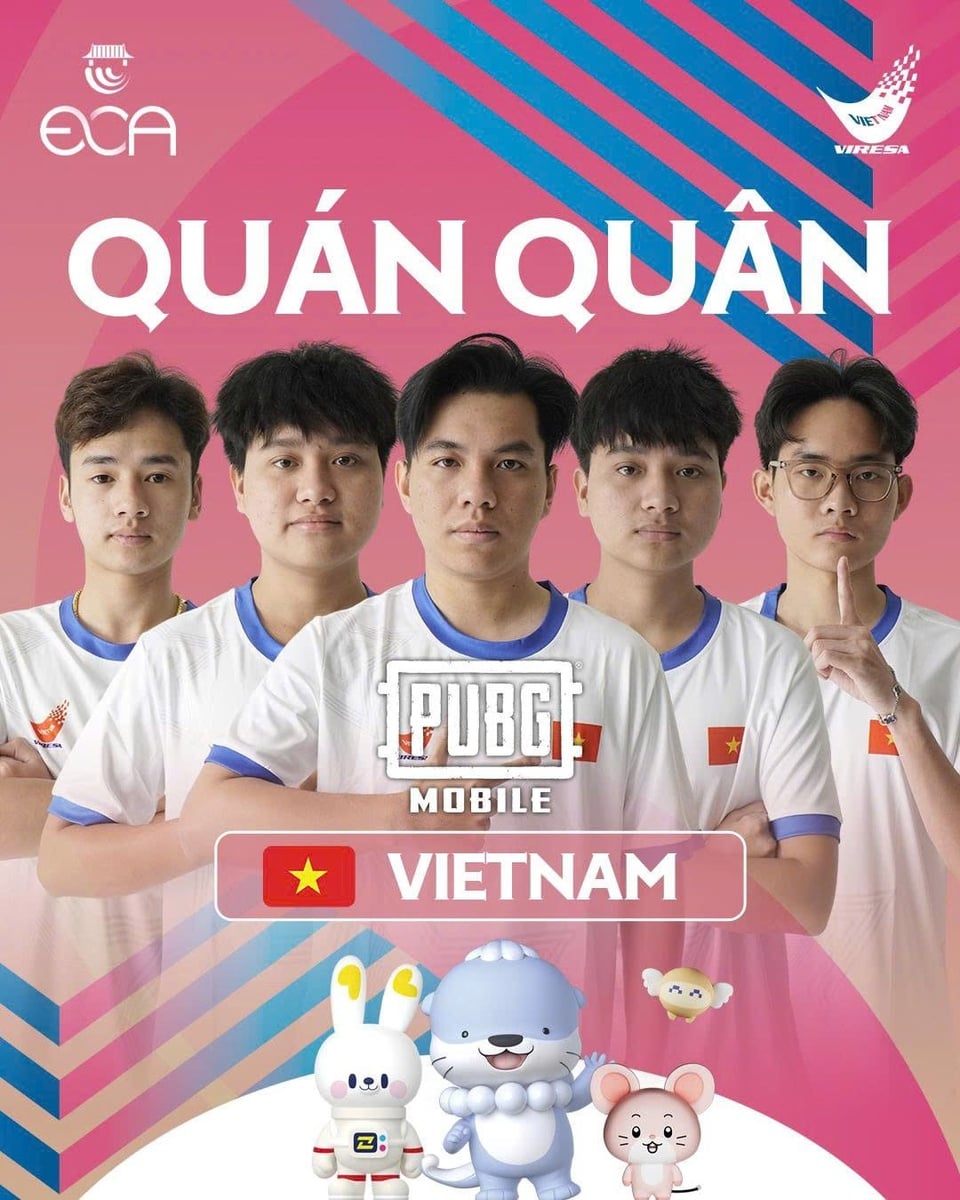 PUBG Mobile Vietnam will win the gold medal at the 2026 Asia Esports Championship