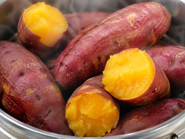 Why do sweet potatoes help stabilize blood sugar despite being high in  starch?