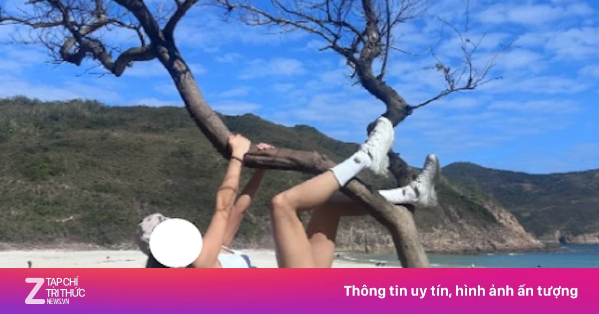 Machteloos tegen de trend in Hongkong om voor foto's aan bomen te klimmen.