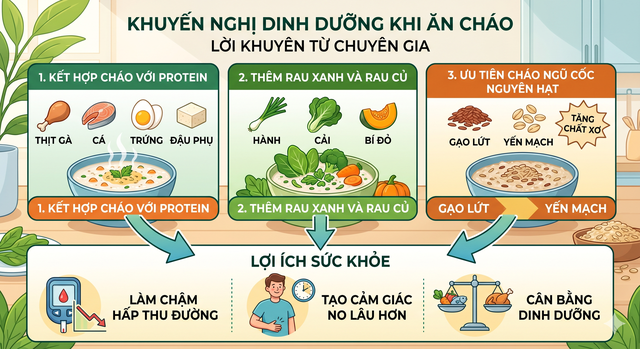 Bữa sáng với cháo: Lợi ích thật sự và điều cần tránh - Ảnh 2.