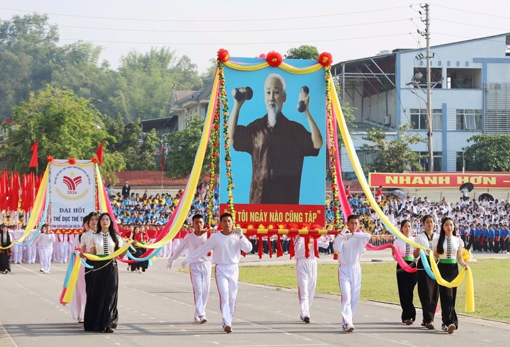 พิธีเปิดการแข่งขันกีฬาจังหวัดเดียนเบียน ครั้งที่ 12 ประจำปี 2026 - ภาพที่ 1
