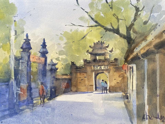 Làng Ước Lễ ở Hà Nội ăn tết 2 lần, có cổng làng như cổng thành- Ảnh 2.
