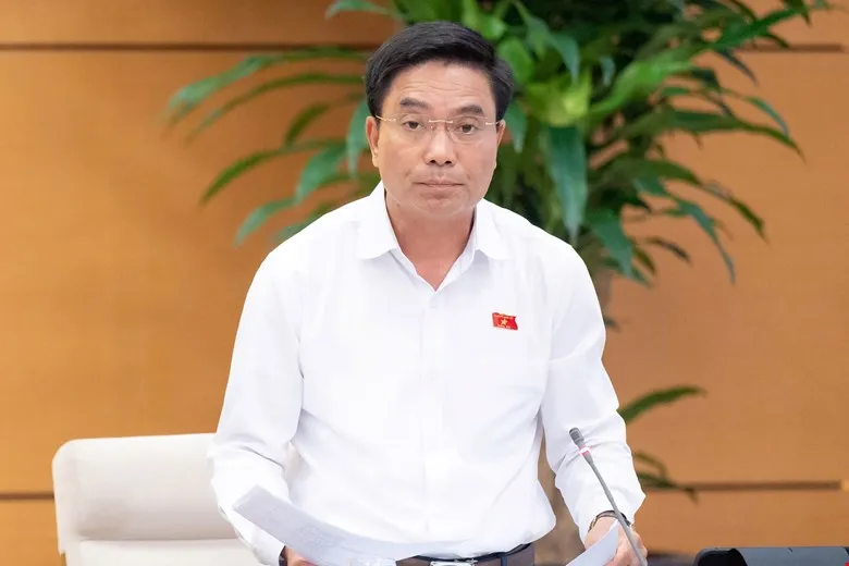 รองประธานสภาแห่งชาติ เหงียน โดอัน อัญ ให้ความเห็นเกี่ยวกับรายงานเรื่องคำร้องของประชาชน ภาพ: CAM HA