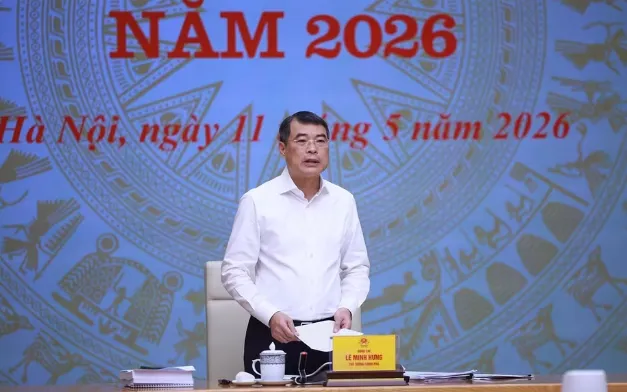 Thủ tướng Lê Minh Hưng, Trưởng Ban Chỉ đạo chủ trì Phiên họp lần thứ ba của Ban chỉ đạo về phát triển khoa học, công nghệ, đổi mới sáng tạo, chuyển đổi số và Đề án 06 (Ảnh: TTXVN)