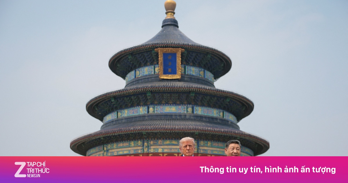 天壇公園で習国家主席とトランプ大統領が記念撮影を行った場所には、多くの観光客が押し寄せた。