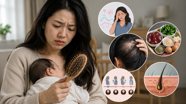 Rụng tóc sau sinh kéo dài: Khi nào không còn bình thường?- Ảnh 1.