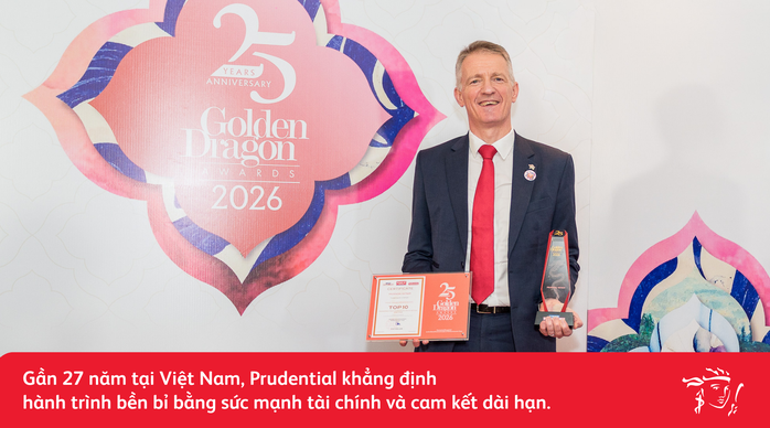Prudential Vietnam erhält den Golden Dragon Award 2026 - Foto 2. Prudential Việt Nam nhận giải thưởng Rồng Vàng 2026 - Ảnh 2.