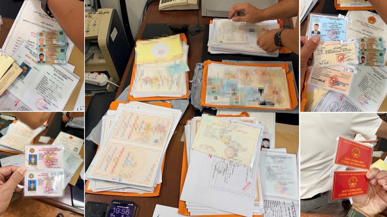 Les autorités ont démantelé un vaste réseau de falsification de documents - Photo 1. Phá đường dây làm giả giấy tờ quy mô lớn- Ảnh 1.