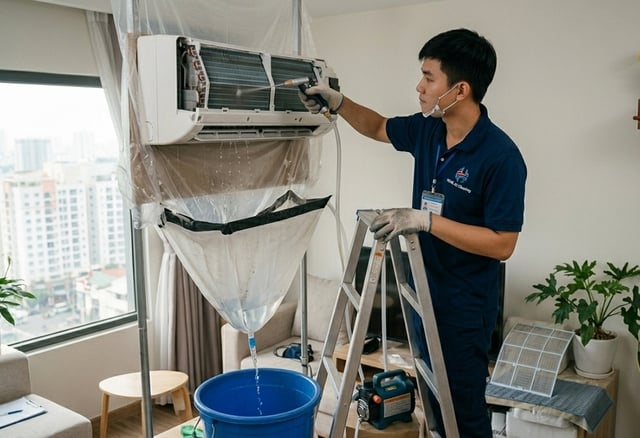 Cảnh báo ổ vi nấm, mạt bụi trong điều hòa - Ảnh 1.