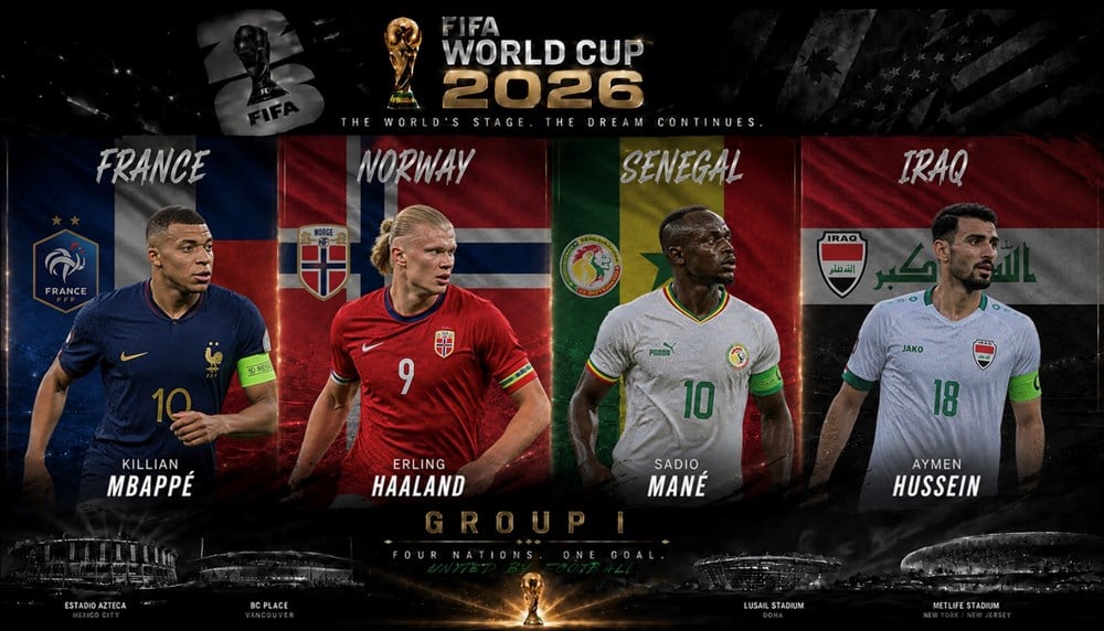 Lịch thi đấu bảng I World Cup 2026: Điểm sáng Á quân  - ảnh 1