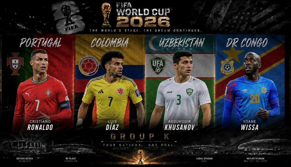Lịch thi đấu Bảng K World Cup 2026: Giấc mơ World Cup của Ronaldo - ảnh 1