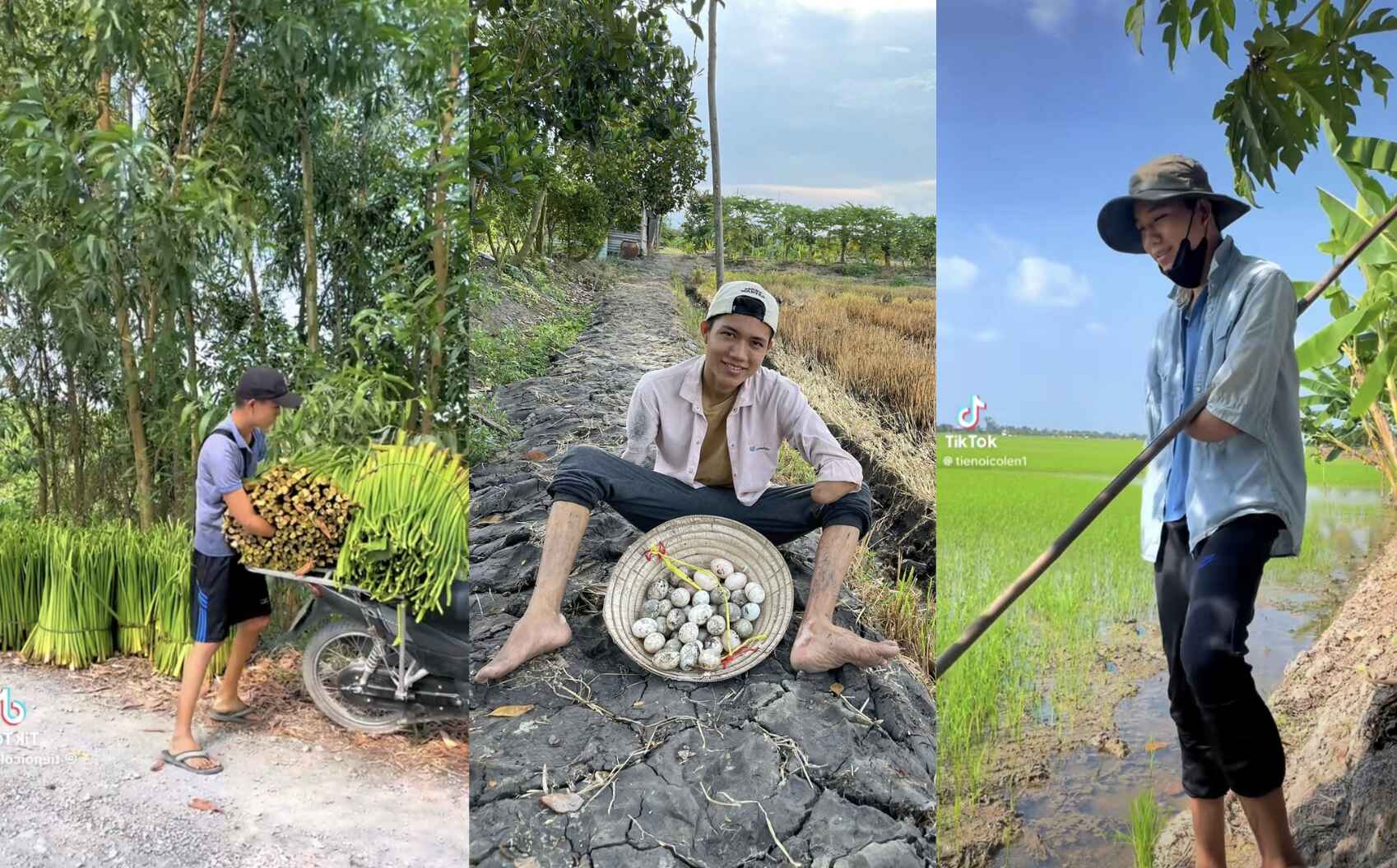 Anh nông dân không tay lạc quan, vui sống - Ảnh 1.