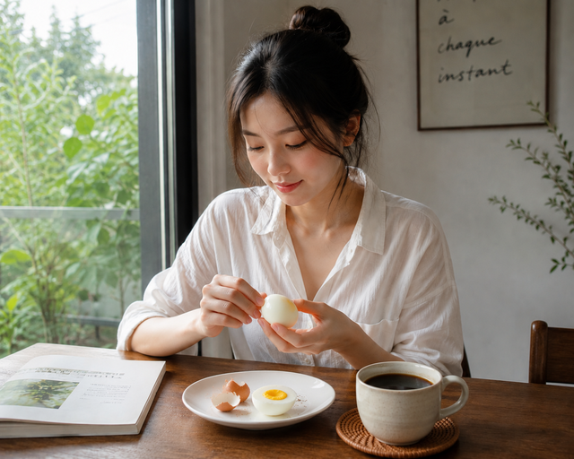 Bữa sáng với trứng luộc và cà phê có giúp giảm cân?- Ảnh 1.