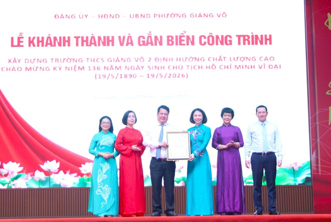 Hà Nội khánh thành trường THCS định hướng chất lượng cao- Ảnh 1.