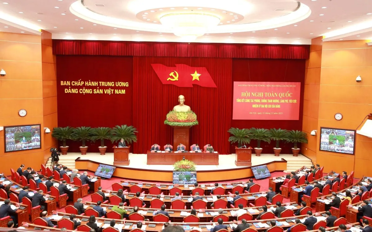 Hội nghị toàn quốc tổng kết công tác phòng, chống tham nhũng, lãng phí, tiêu cực tháng 12/2025