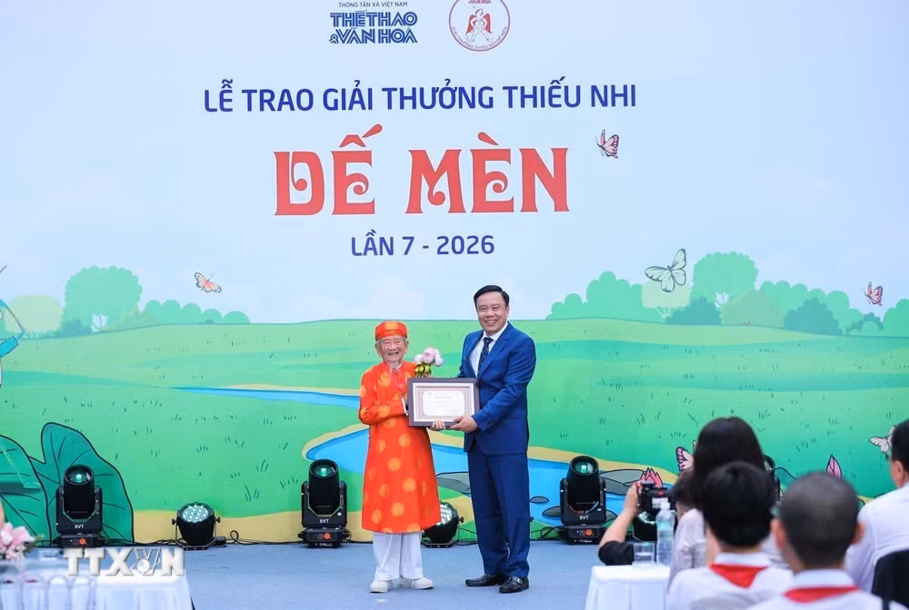 Lễ trao Giải thưởng Dế Mèn lần thứ 7, năm 2026 ttxvn-le-trao-giai-thuong-de-men-lan-thu-7-7.jpg