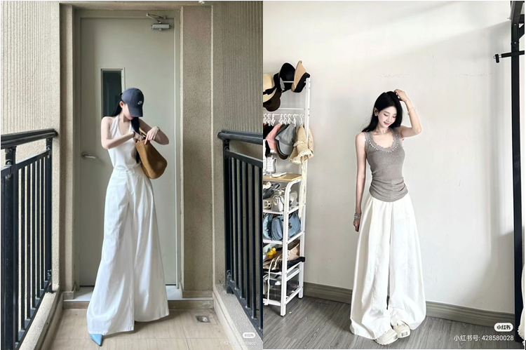 Quần ống rộng mặc với áo gì để nhìn cao và sang hơn? - Ảnh 4.