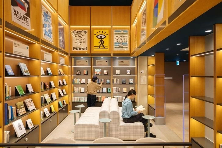 Gemeindebibliothek in Mangrove Sinchon, Seoul. Foto: MGRV Thư viện cộng đồng tại Mangrove Sinchon, Seoul. Ảnh: MGRV