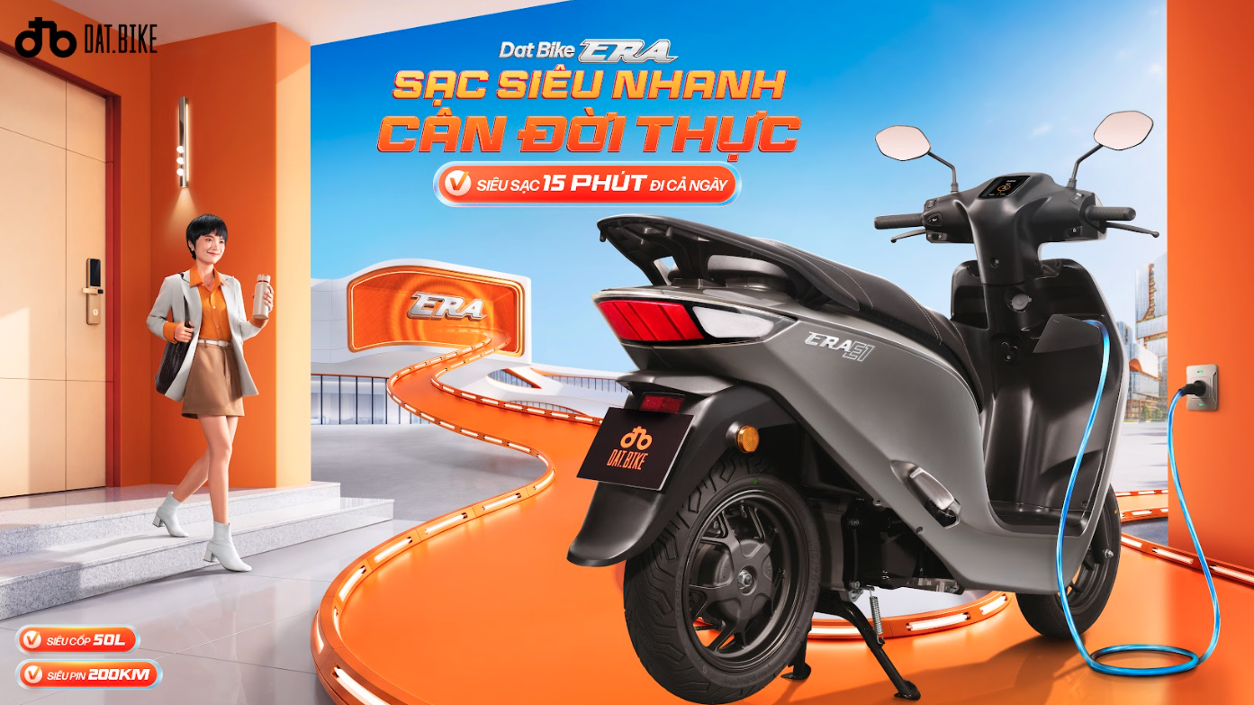 Dat Bike ERA: Xe điện gia đình dưới 30 triệu "đủ cân đời thực" - Ảnh 2.