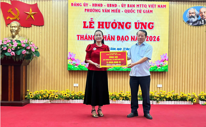 Phường Văn Miếu - Quốc Tử Giám hưởng ứng Tháng Nhân đạo 2026- Ảnh 4.