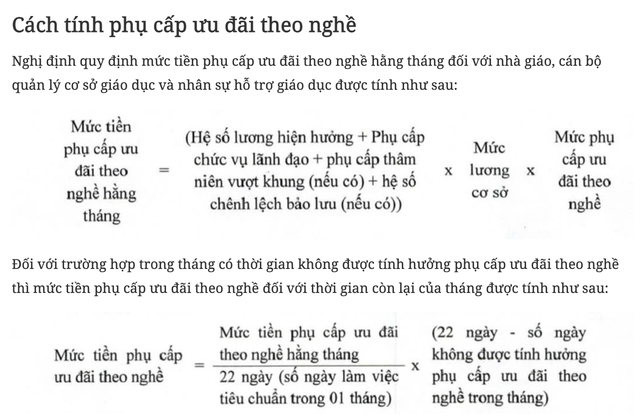 Giáo viên được hưởng phụ cấp nghề lên tới 80%- Ảnh 2.