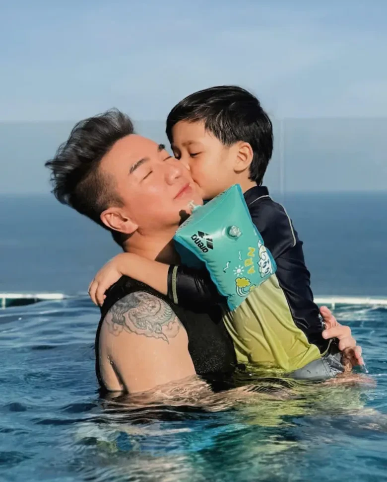 The singer is madly in love with his son.