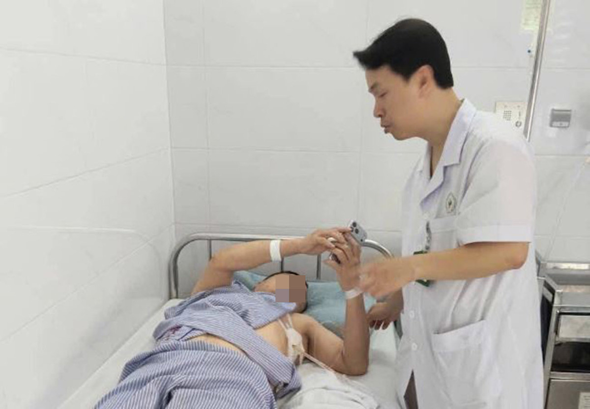 事故で複数の重傷を負った重篤な中国人患者に対し、緊急手術が実施された。