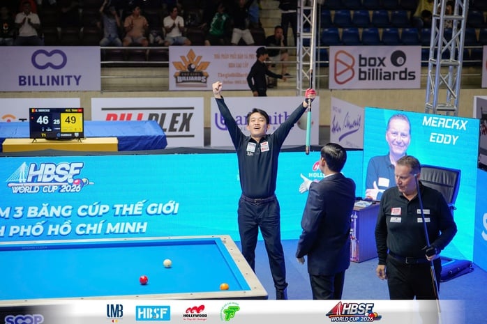 Chiêm Hồng Thái tạo lập kỳ tích tại World Cup billiards carom TPHCM - Ảnh 4.