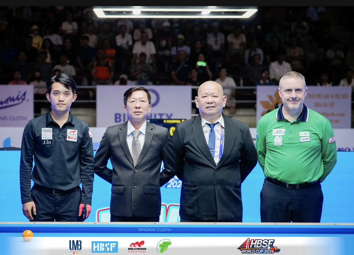 Chiêm Hồng Thái về nhì World Cup billiards ba băng TPHCM - Ảnh 1.