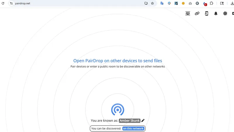 Mit Pairdrop können Sie Dateien direkt zwischen beliebigen Geräten senden.