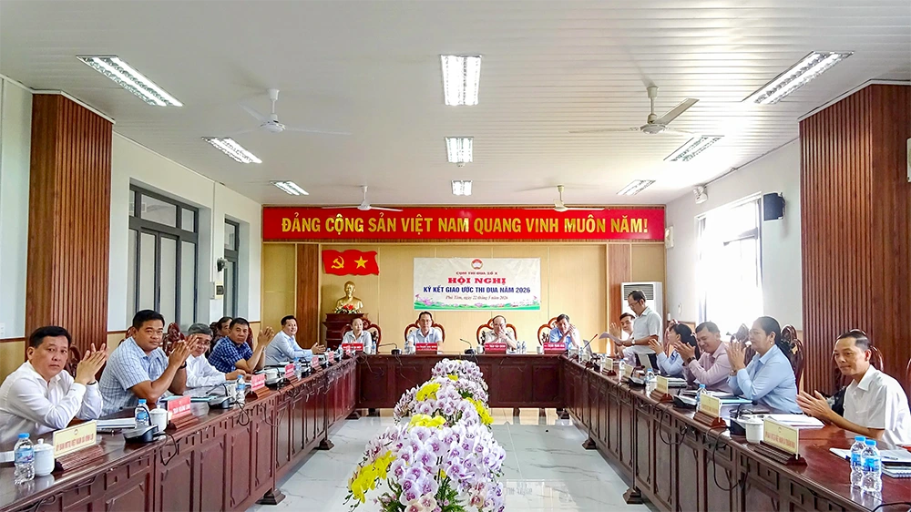 Cụm Thi đua số X ký kết giao ước thi đua