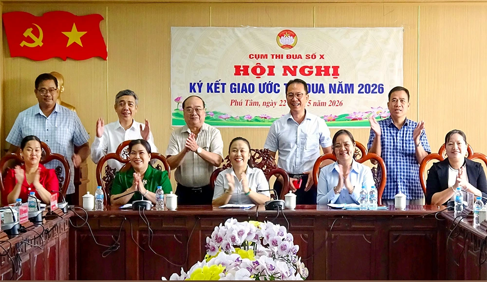 Cụm Thi đua số X ký kết giao ước thi đua