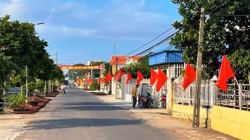 Một khu dân cư nông thôn mới kiểu mẫu ở xã Giao Thủy, tỉnh Ninh Bình. (Ảnh: Báo Nhân Dân)