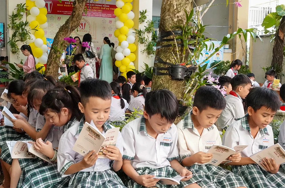 Une foire aux livres estivale animée