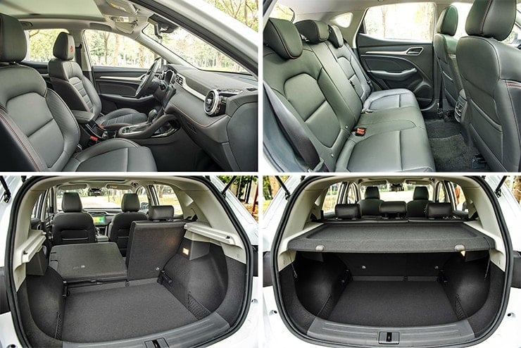 Hàng ghế sau rộng rãi trên MG ZS
