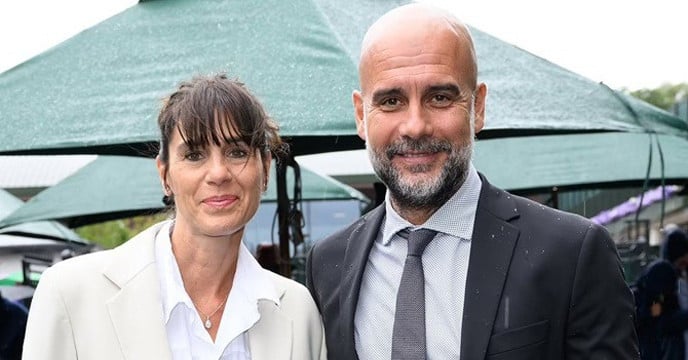Pep Guardiola försonas med sin fru och återvänder för att bo i Barcelona.