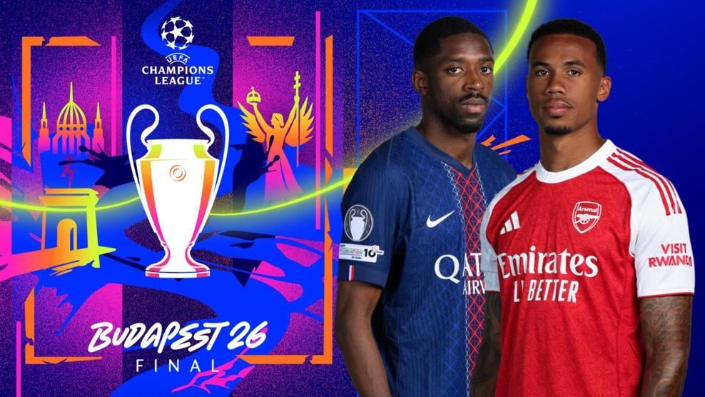 PSG và Arsenal sẽ tranh chức vô địch Cúp C1 châu Âu 2025/2026. (Ảnh: UEFA)