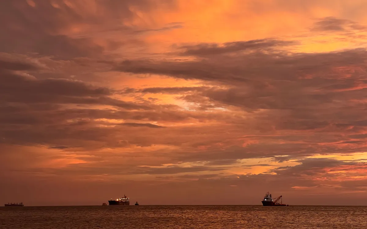 Các tàu chở dầu di chuyển trên biển Caribe (Ảnh: AP)